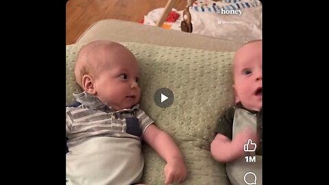 A new mom captured the adorable moment when her twins first discovered each other.