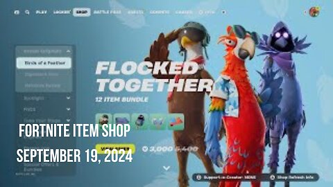 Fortnite Item Shop|September 19, 2024(*New* Flocked Together Bundle)