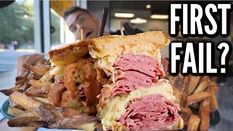 UNBEATABLE SANDWICH CHALLENGE (Hardest Challenge Of The Year) | Food Challenge Failure | NYC REUBEN