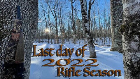 Last day of 2022 rifle season