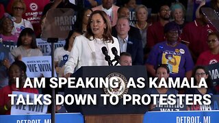 Harris Responds To Gaza Protesters At Rally, "I Am Speaking Now" As Liberals Cheer