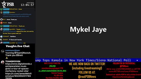 2024-09-08 12:00 EDT - Mykle covering: