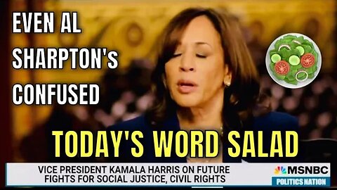 Kamala Harris Serves Up another Word Salad 🥗 as Al Sharpton just nods along…