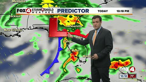 Forecast: Severe storms are possible overnight with rain tapering off a bit Monday morning