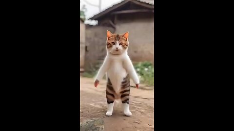 Cat dancing