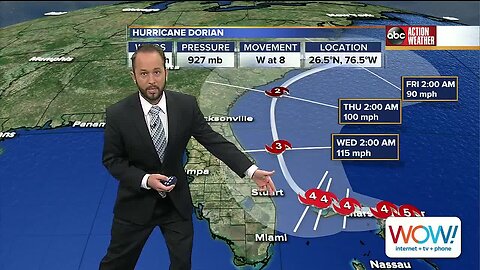 Hurricane Dorian 9am update