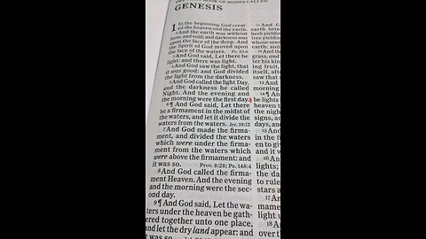 Bible Reading Genesis Chapter 1 Verse 5