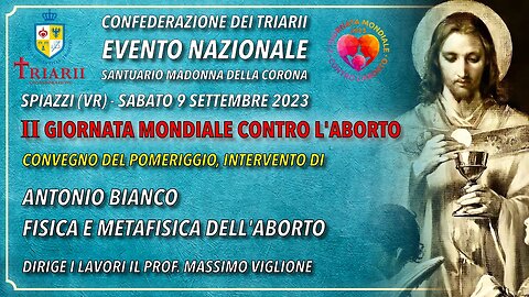 FISICA E METAFISICA DELL'ABORTO. ANTONIO BIANCO