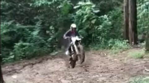 dirt bike stunt