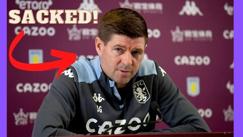 Steven Gerrard Sacked By Aston Villa #stevengerrard #astonvilla #astonvillafc