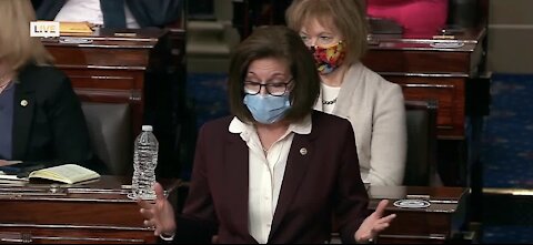 Sen. Cortez Masto speaks on the Senate floor following riots