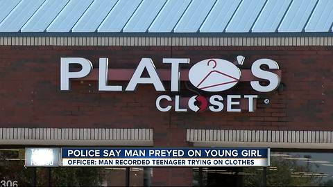 Man arrested for allegedly using cell phone to record girl undressing at Plato's Closet