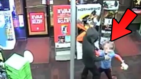 7 year old kid trys to stop GameStop Robbery!! MUST WATCH!!!