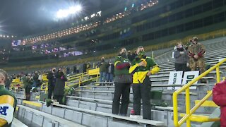 Packers welcome 250 frontline workers as medical professionals distribute vaccine