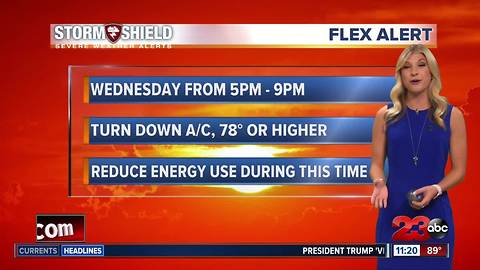 Heat Advisory and Flex Alert in effect tomorrow