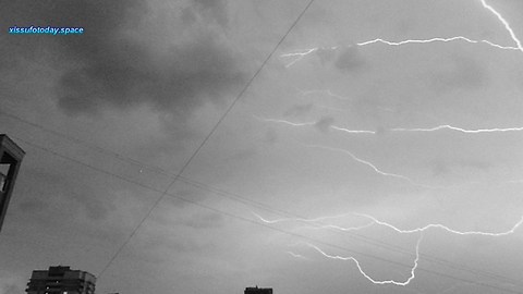 Lightning in Tyumen Russia June 17, 2017