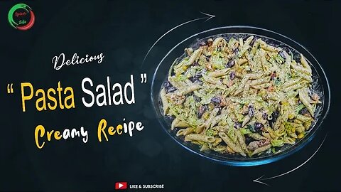 Pasta Salad Recipe | Quick Method To Make Pasta Salad At Home | Restaurant Style | Spices Of Life.