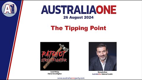 AustraliaOne Party - The Tipping Point (26 August 2024)