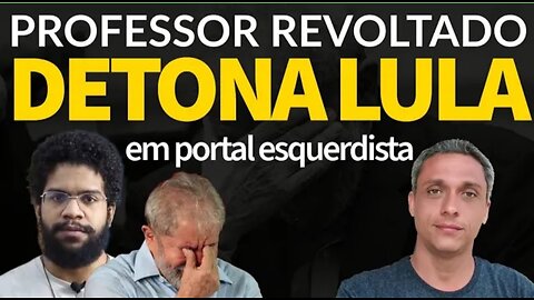 In Brazil Professor DETONATES ex-convict LULA on the leftist portal 247 - Used as toilet paper