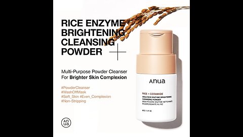 ANUA RICE ENZYME BRIGHTENING CLEANSING POWDER