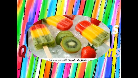 Boa tarde, que tal um picolé de frutas? Lhe desejo uma tarde deliciosa! [Mensagem] [Frases e Poemas]