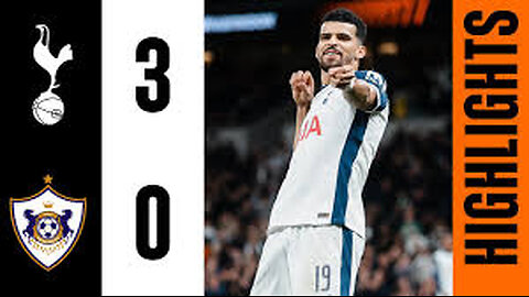 Tottenham Hotspur 3-0 Qarabag // Europa League Highlights // Johnson, Sarr and Solanke goals!