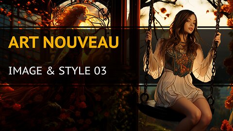 Art Nouveau - Adding Style to an Image in MidJourney 5.2 - Image & Style 03