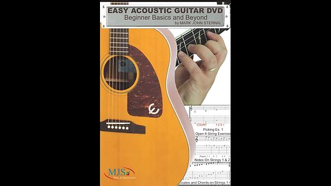 EASY ACOUSTIC GUITAR episode 13 Strings 1 2 3 Beginner Am Em Chords and Scales