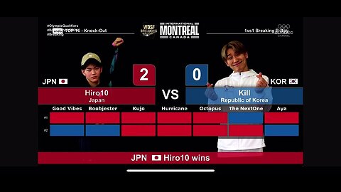 Bboy Kill (Korea) Vs Bboy Hiro10 (Japan)