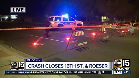 16th Street and Roeser Road closed after crash