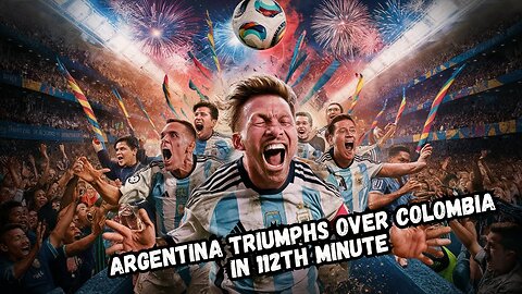 Argentina triumphs over Colombia in 112th minute!