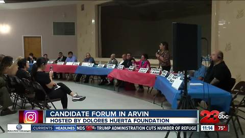 Candidate forum hosted by Dolores Huerta Foundation in Arvin