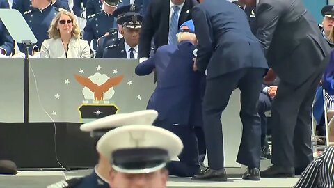 Joe Biden falls at U.S. Air Force Academy graduation ceremony