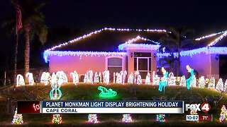 Planet Monkman light display brightening holiday