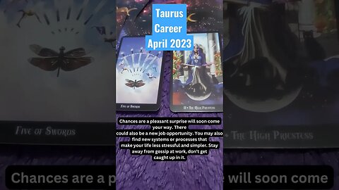 Taurus Career April 2023 #tarotscope #tarot #tarotreading #careerreading #career #taurus