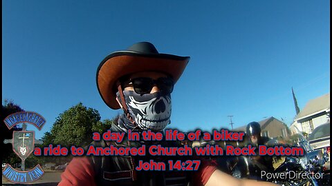 a day in the life of a biker ride to Anchored Church with Rock Bottom John 14:27 #theoutlawpreacher