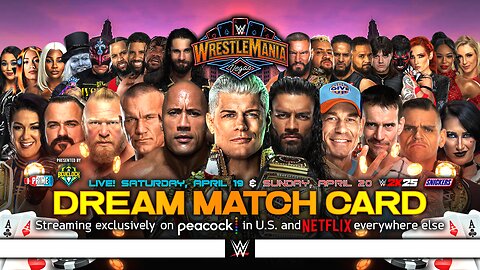 WWE WrestleMania 41 - Dream Match Card [v7]