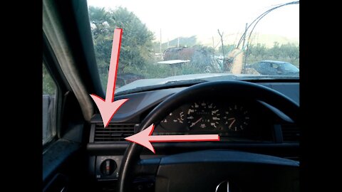 Mercedes Benz W124 - Remove / Fit dashboard SIDE vents DIY