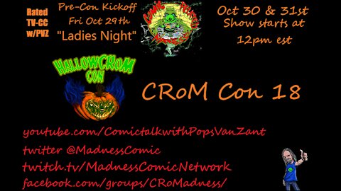 "Hallow" CRoM Con 18 Precon Kick off...."Ladies night" 8pm est