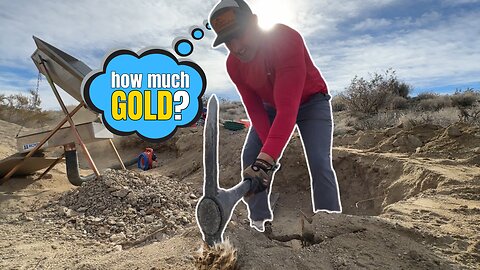 How much GOLD can I find in 20 minutes in the California desert?