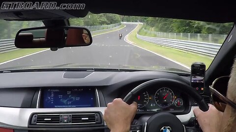 Yamaha R1 CHASE by a BMW M5 F10 on Nürburgring Nordschleife by m5barney