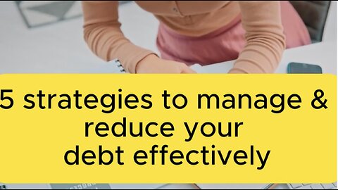 5 sure solutions to manage your debt