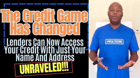 Learn How Lenders Can Now Access Your Credit With Just Your Name And Address..