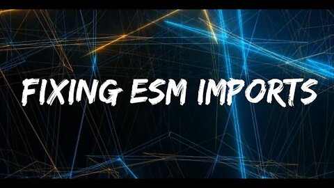 Just Code: fix ESM imports