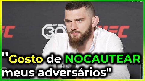 Michal Oleksiejczuk fala das últimas lutas, experiência na divisão MEIO PESADO, Caio e prevê a luta.