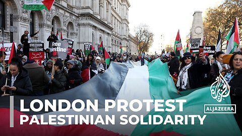 More than 100,000 back on the streets of London for Gaza