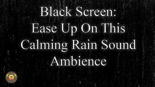 30 Minutes Of Black Screen Rain Sounds