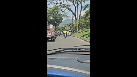 Riding to one of the neighborhood in San Javier medellin