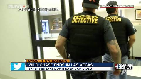 Police expert weights in on wild Nye County chase that ended in Las Vegas