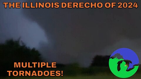 Storm Chaser Intercepts DERECHO and TORNADOES in Illinois! July 15, 2024